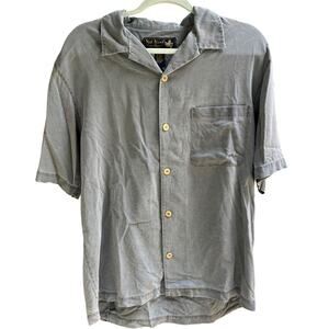 Nat Nast Luxury Originals Retro 50's Atomic Silk Shirt | Mens S, Grey